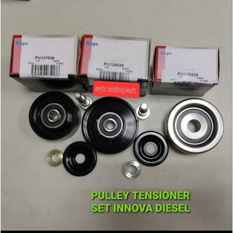 Jual BEARING TENSIONER SET PULLEY TENSIONER V-BELT INNOVA DIESEL HILUX ...