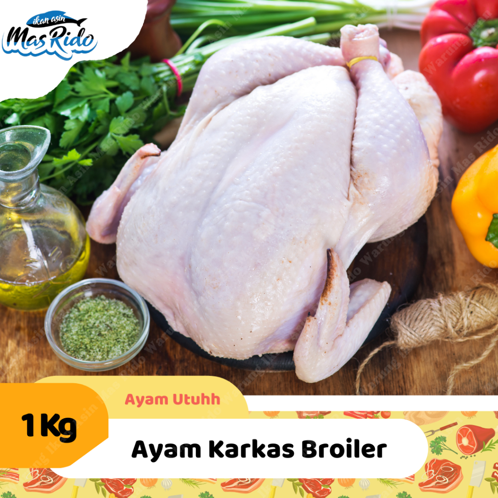 Jual Ayam Karkas Broiler 1 Kg Utuhh Bisa Potong Daging Frozen Food ...