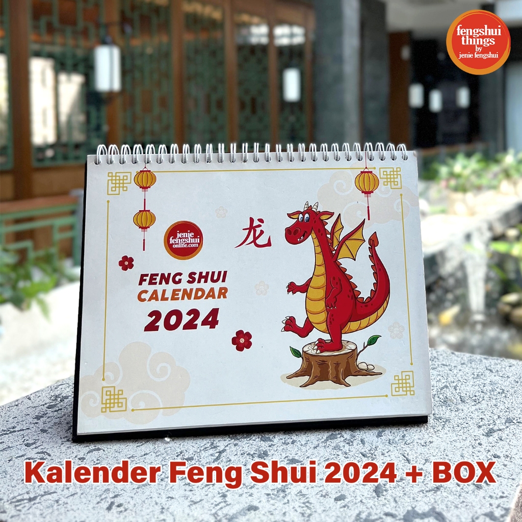 Jual Kalender Meja 2025 Fengshui Feng Shui Harian + "BOX" Kalender