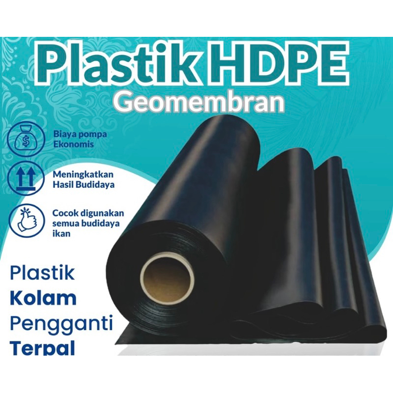 Jual Plastik Hdpe Geomembran Micron Lebar Meter Terpal Tambak