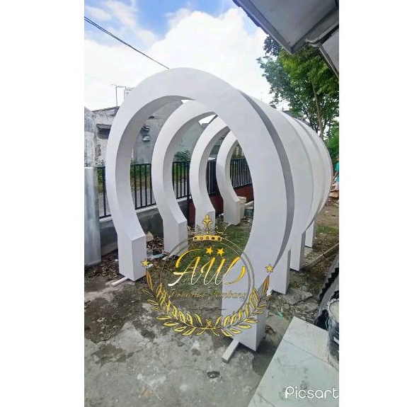 Jual lorong dekorasi terbaru, pintu masuk terbaru, gapura lingkaran