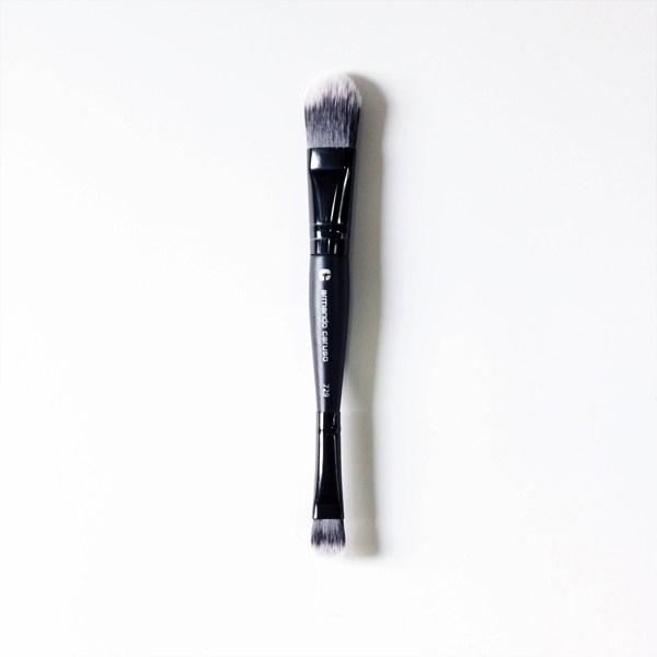 2er-Set Foundation & Concealer Pinsel – Doppelkopf-Makeup-Pinsel Für Natürlichen Look, 19 Cm Lang