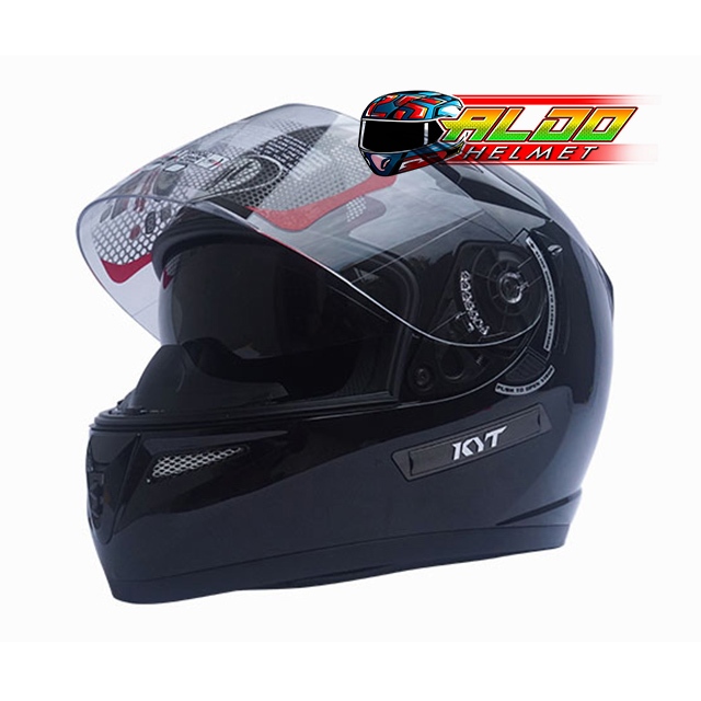 Jual HELM KYT K2 RIDER SOLID BLACK METALIC | KYT K2 RIDER ORIGINAL ...