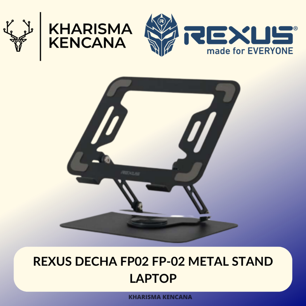 Jual REXUS DECHA FP02 FP-02 METAL STAND LAPTOP | Shopee Indonesia