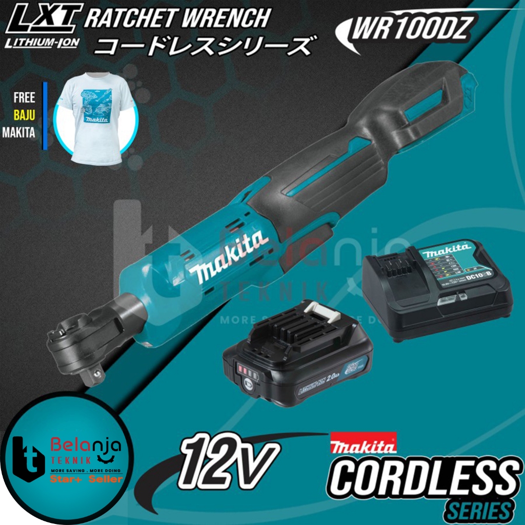 Jual Makita Ratchet Cordless WR100DZ Rachet Sock 12V Socket Set 12V 2 ...
