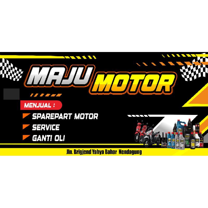 Jual CETAK SPANDUK BENGKEL MOTOR CUSTOM FREE BIAYA DESAIN | Shopee