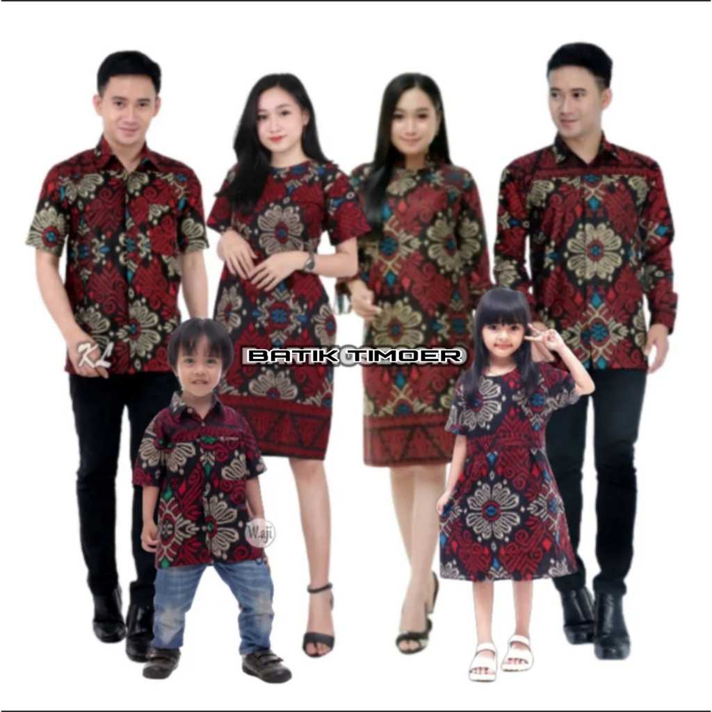 Jual Batik Couple Keluarga Seragam Batik Pasangan Kemeja Batik Tunik Batik Dres Batik Dewasa 6687