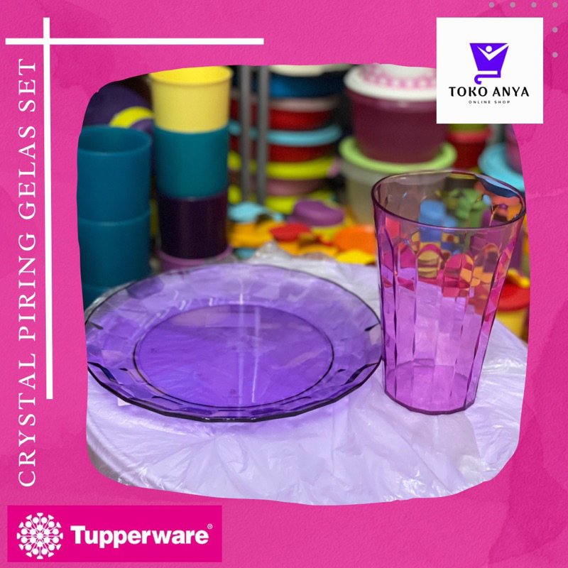 Jual PRISM PLATE N GLASS / PIRING TUPPERWARE / GELAS TUPPERWARE