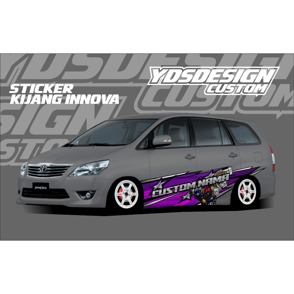 Jual STICKER LIVERY KIJANG INNOVA,FORTUNER,PAJERO,DLL | Shopee Indonesia