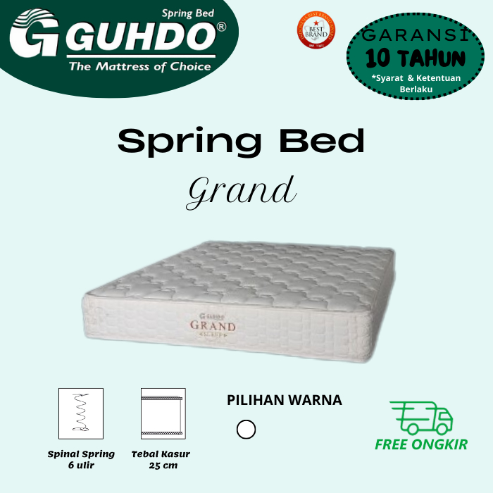 Jual Guhdo Kasur Grand Sleep Spring Bed Tebal 25 Cm Shopee Indonesia