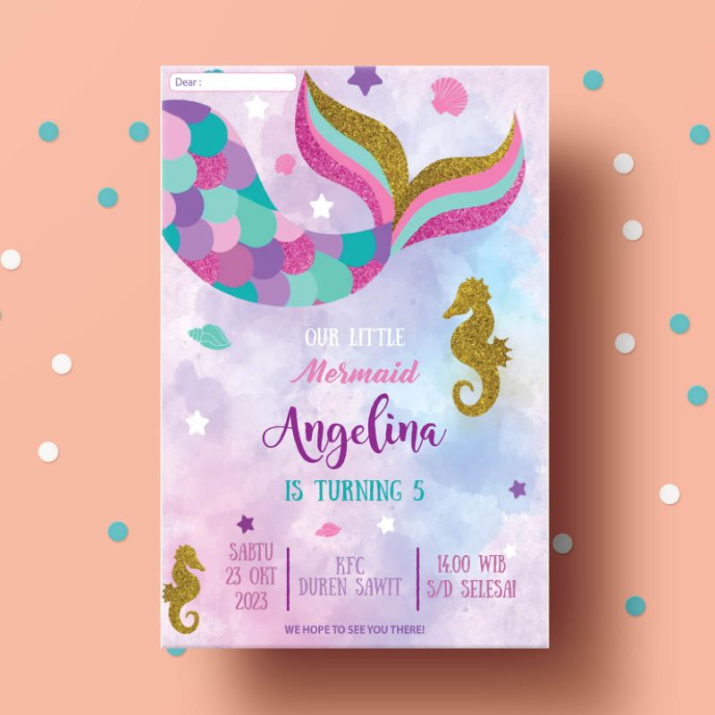 Jual Undangan Digital Ulang Tahun Anak (Gambar foto) | Shopee Indonesia