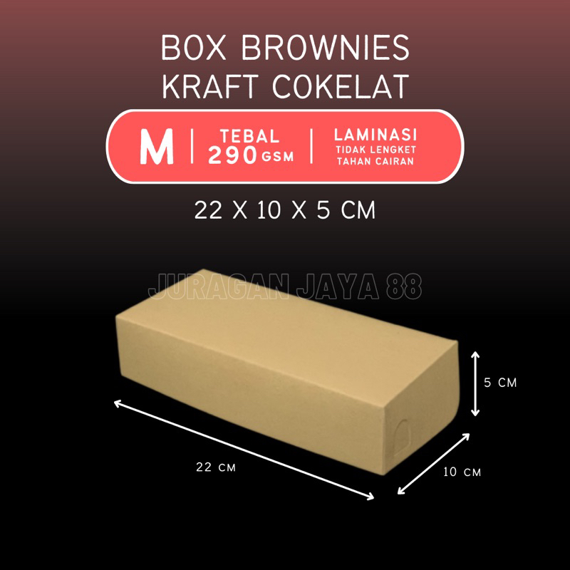 Jual Kotak Box Brownies (22) Kue Bolu Donat Isi 2 Kraft Cokelat ...