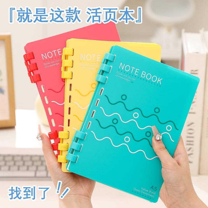 Jual Binder Ring Creative Wave & Slash 6 Rings A5 & B5 ( 60 Lembar