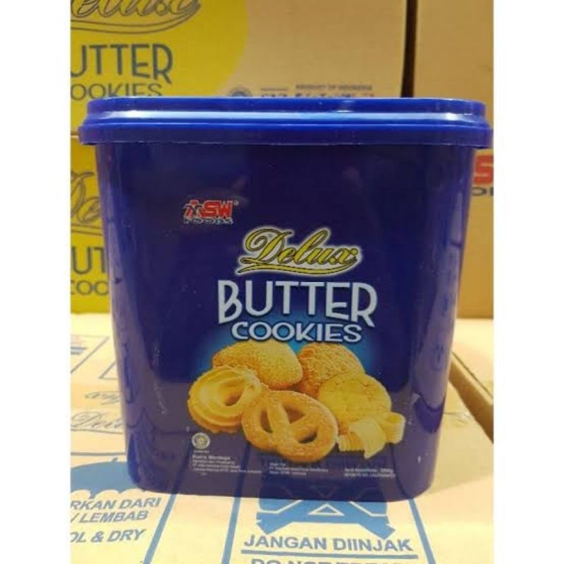 Jual Biskuit Asw Delux Butter Cookies 350gr Shopee Indonesia