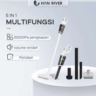 HAN RIVER Vacum Cleaner Penyedot Debu 5 IN 1Cordless Portable 20000Pa Mini Penyedot Debu