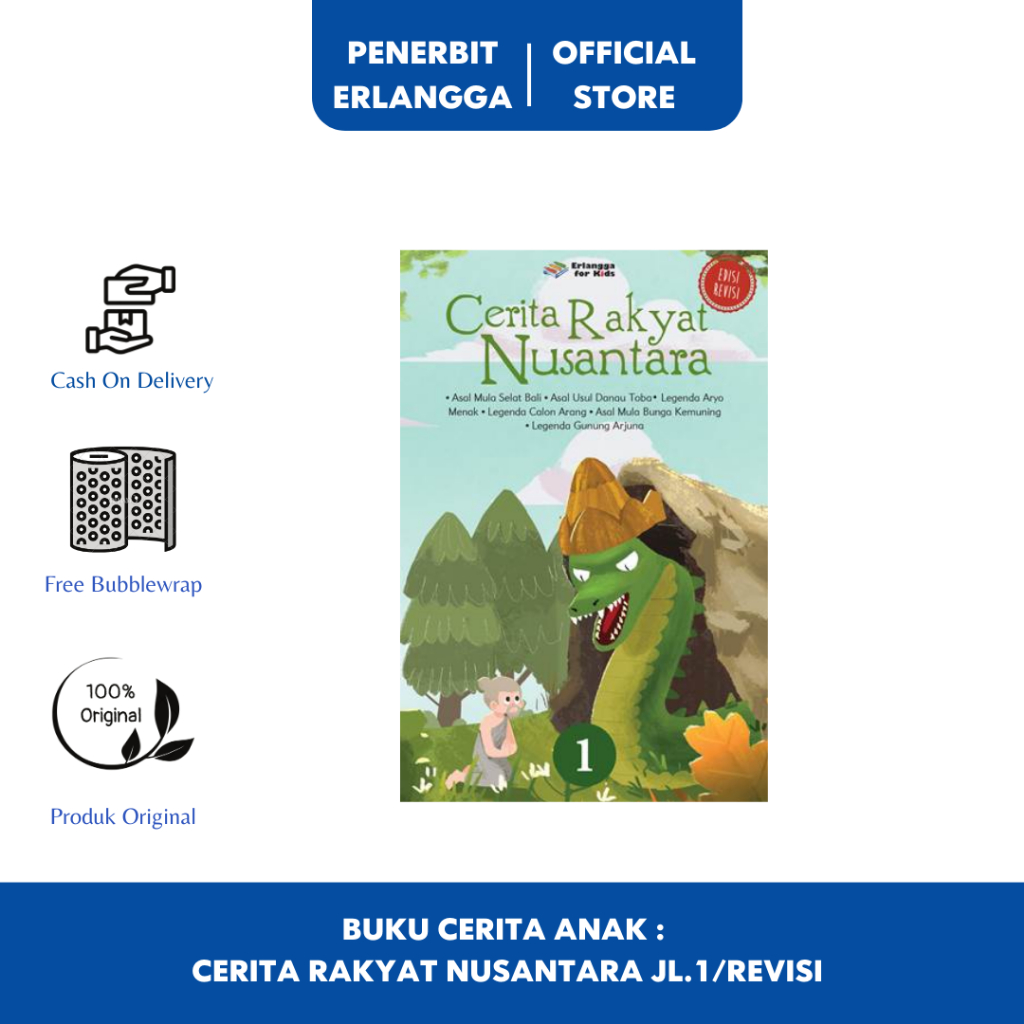 Jual [Erlangga Official] BUKU CERITA ANAK : CERITA RAKYAT NUSANTARA JL ...