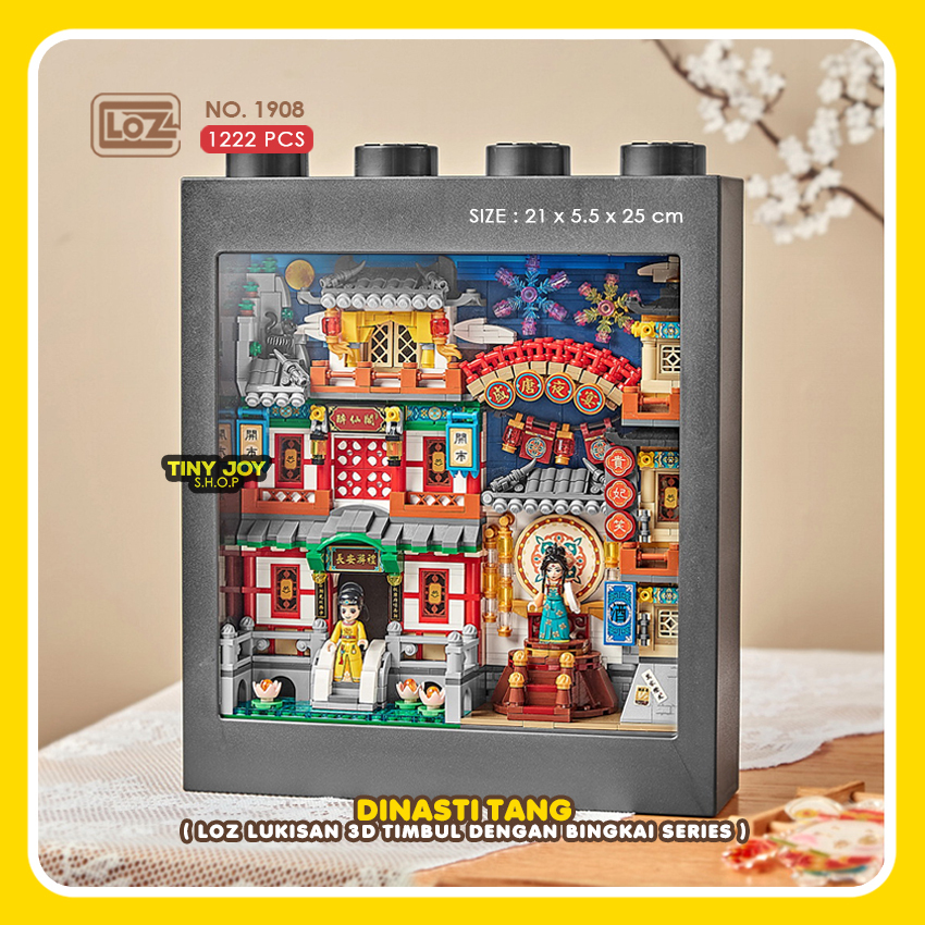 Jual LOZ Building Block ( LUKISAN 3D TIMBUL + FRAME ) DIY Puzzle ...