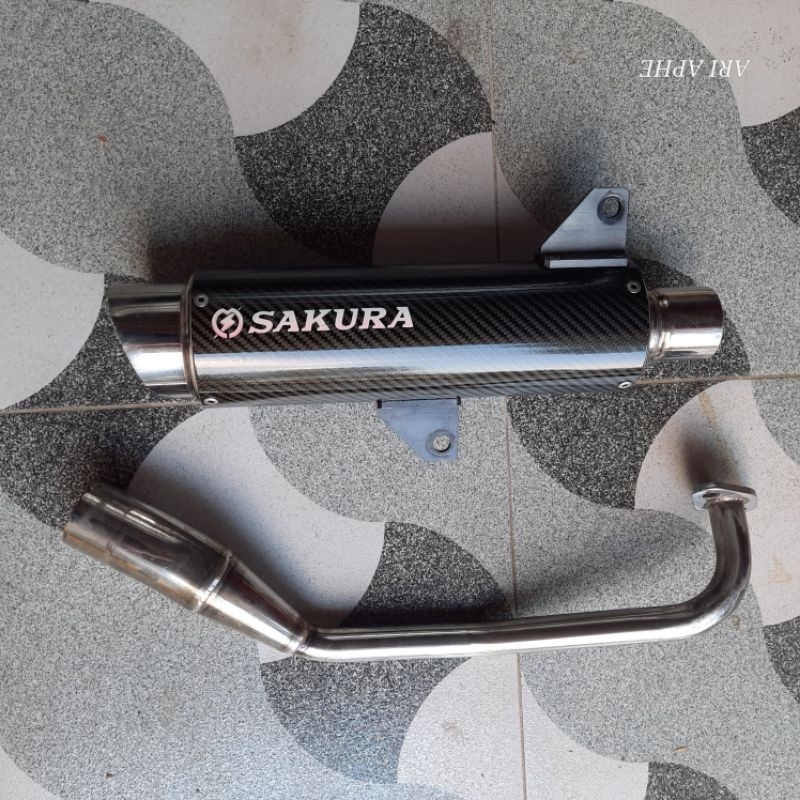 Jual Knalpot Sakura Ar1 Carbon Original Nmax 155 Old Fullsystem