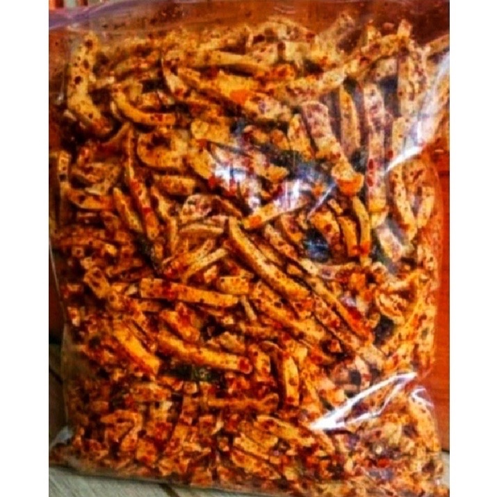 Jual Cemilan Basreng Pedas Daun Jeruk Gurih Makaroni Usus Ayam Krupuk