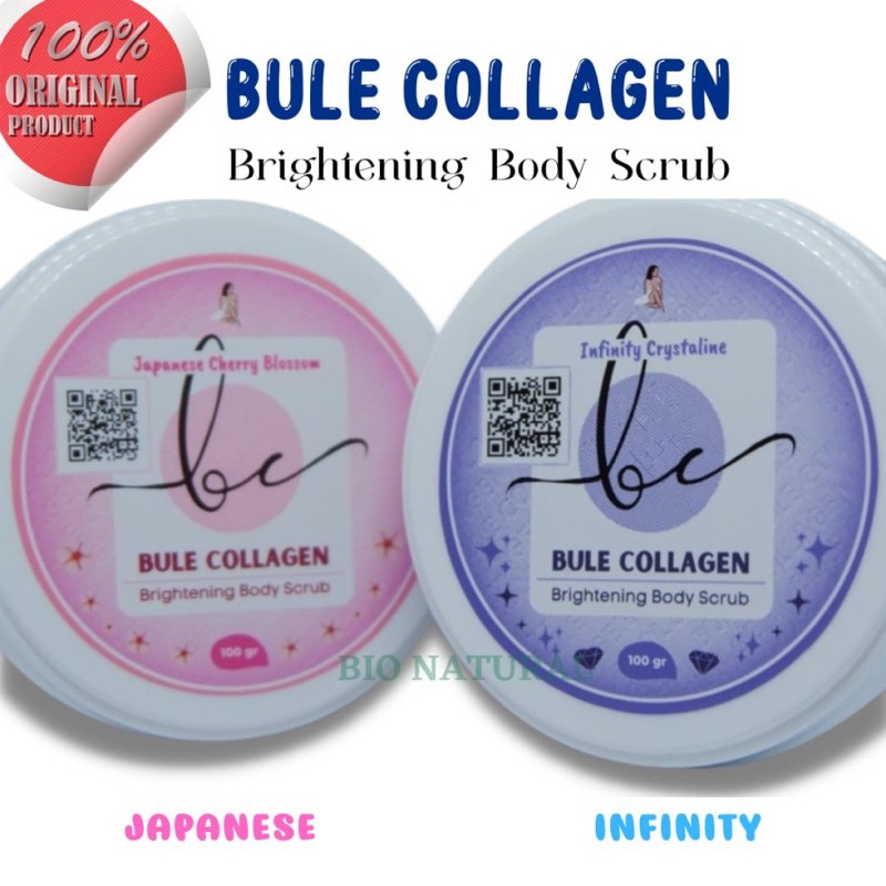 Jual BULE COLLAGEN BRIGHTENING BODY SCRUB ORIGINAL (KEMASAN BARU