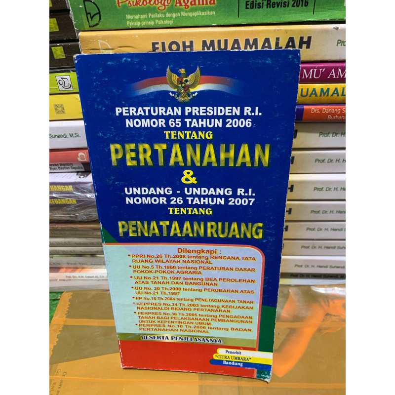 Jual Peraturan Presiden RI Nomor 65 Tahun 2006 Tentang Pertanahan ...