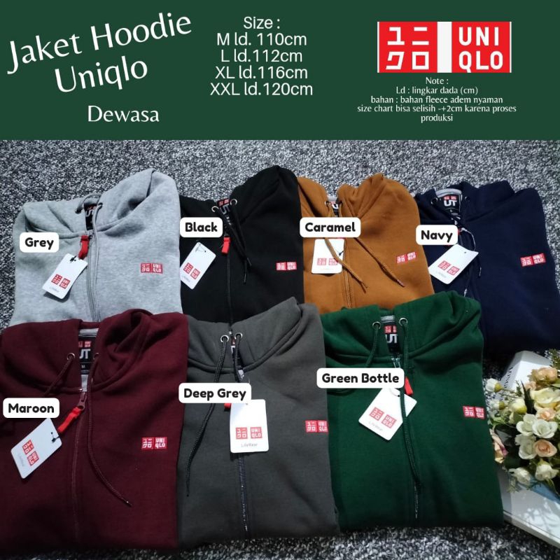 Jaket discount hoodie uniqlo