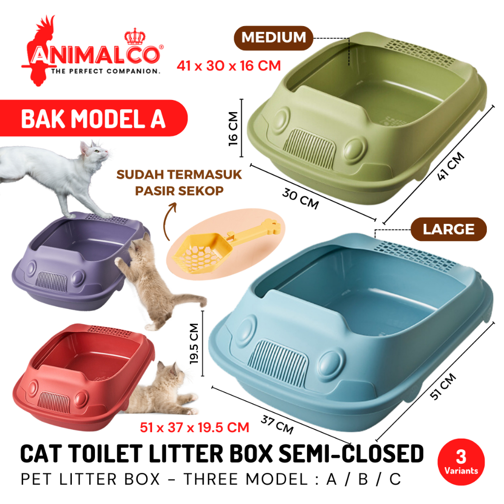 Jual TOILET TEMPAT PUP BAK PASIR KOTAK KUCING CAT KITTEN LITTER POOP ...