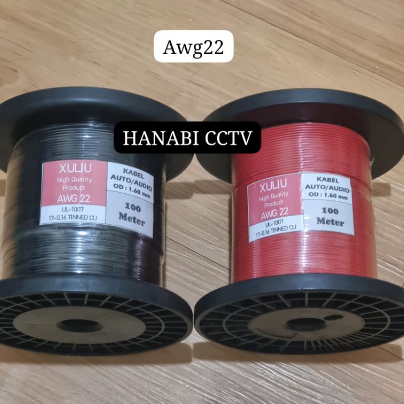 Jual Harga 1 Meter Kabel Listrik AWG22 Tembaga Serabut Putih Audio ...