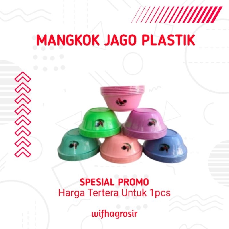 Jual Mangkuk Ayam Jago Mangkok Bakso Anti Pecah Bahan Plastik Food