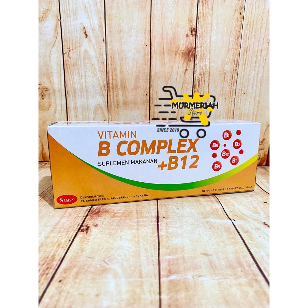 Jual Box Vitamin B Complex B12 Samco Box Isi 100 Kaplet Vitamin B1 B6 B12 Shopee Indonesia