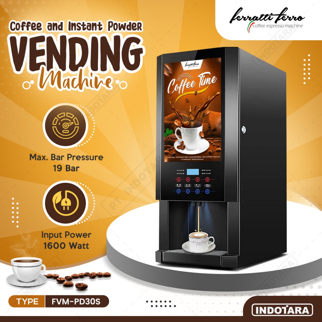 Jual Mesin Kopi Vending Ferratti Ferro FVM-PD30S | Shopee Indonesia