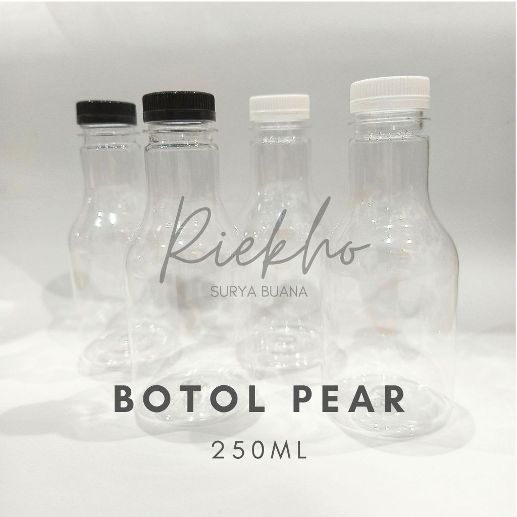 Jual [100 PCS] Botol Plastik PEAR PIR 250 ML Botol PET (KHUSUS INSTAN ...
