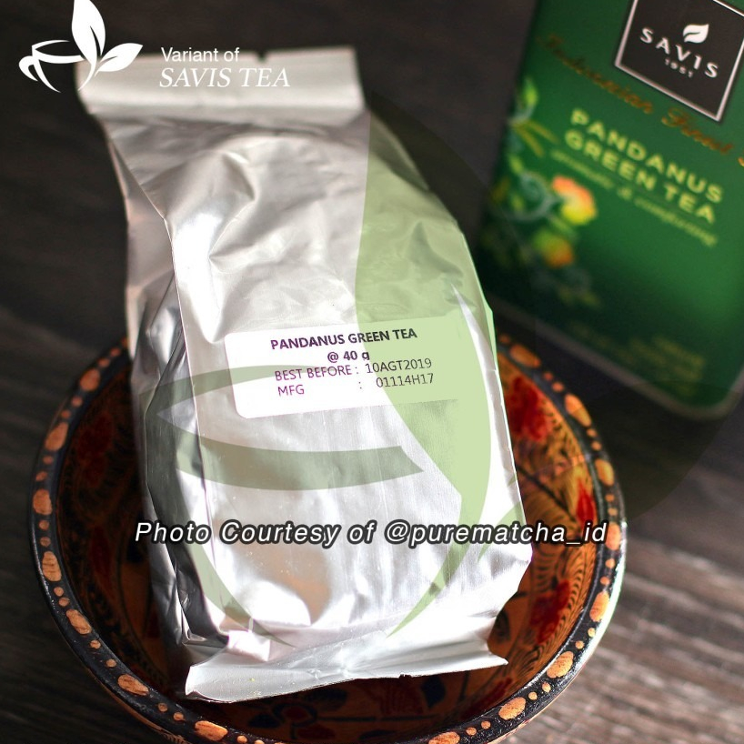 Jual Savis Tea - Pandanus Green Tea 40gr Kaleng Green Tea Pandan ...