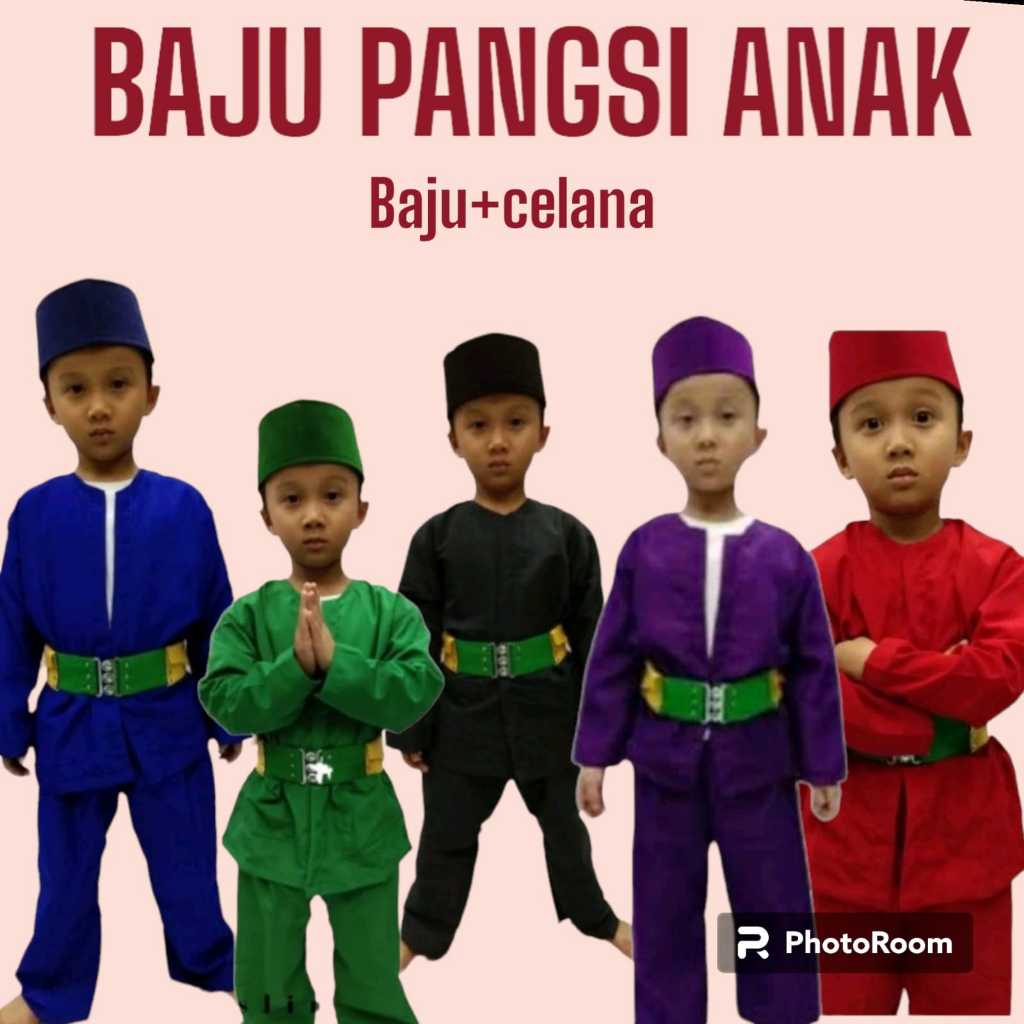 Jual Setelan Baju pangsi Anak Baju Pangsi Betawi Baju Silat Baju Pangsi
