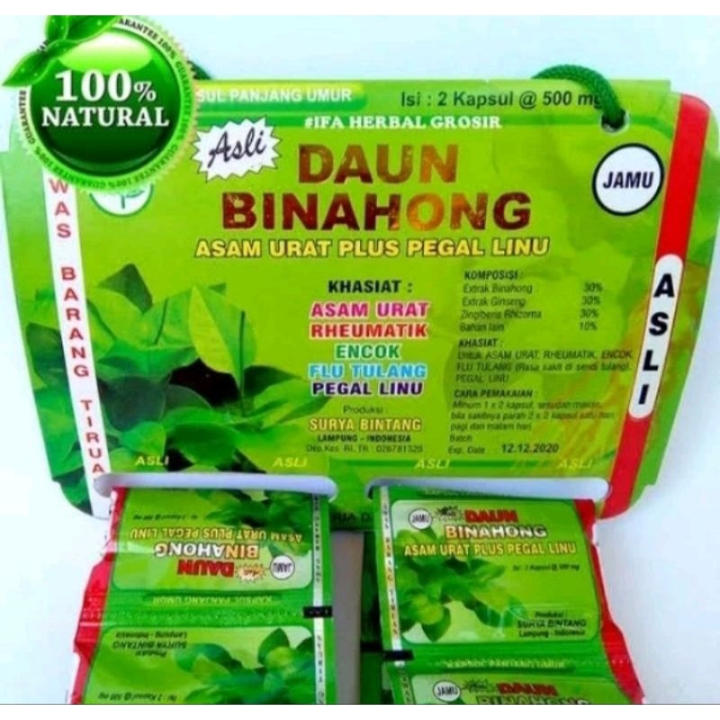 Jual Daun Binahong Kapsul Shopee Indonesia