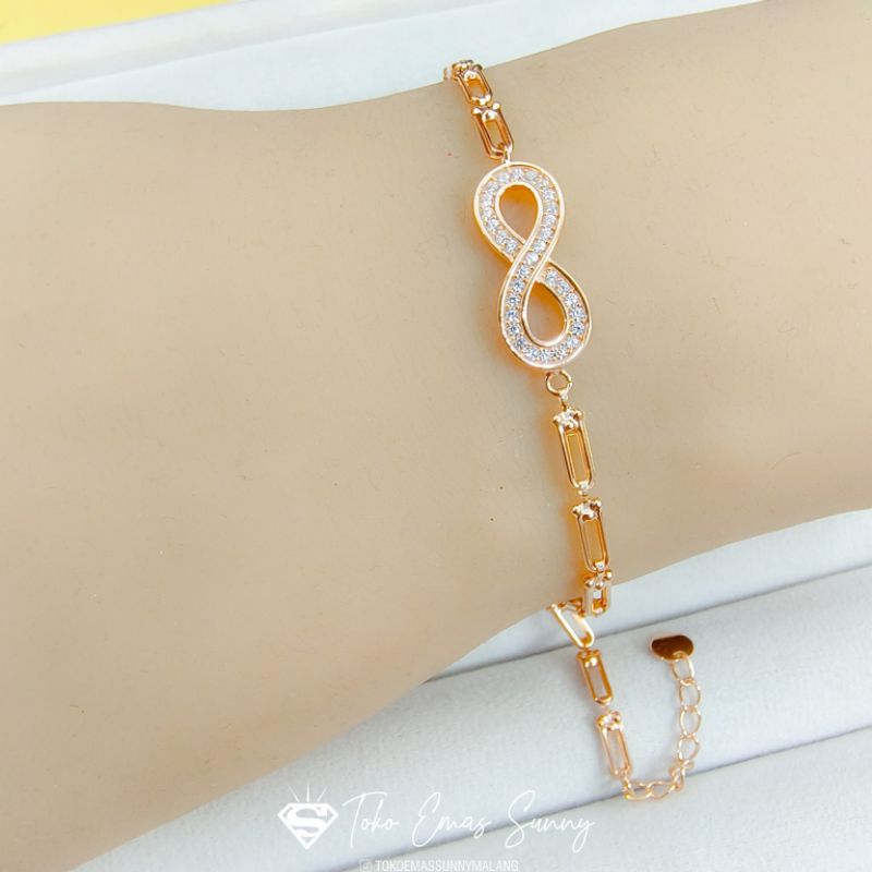Jual Gelang infinity emas asli 300% | Shopee Indonesia
