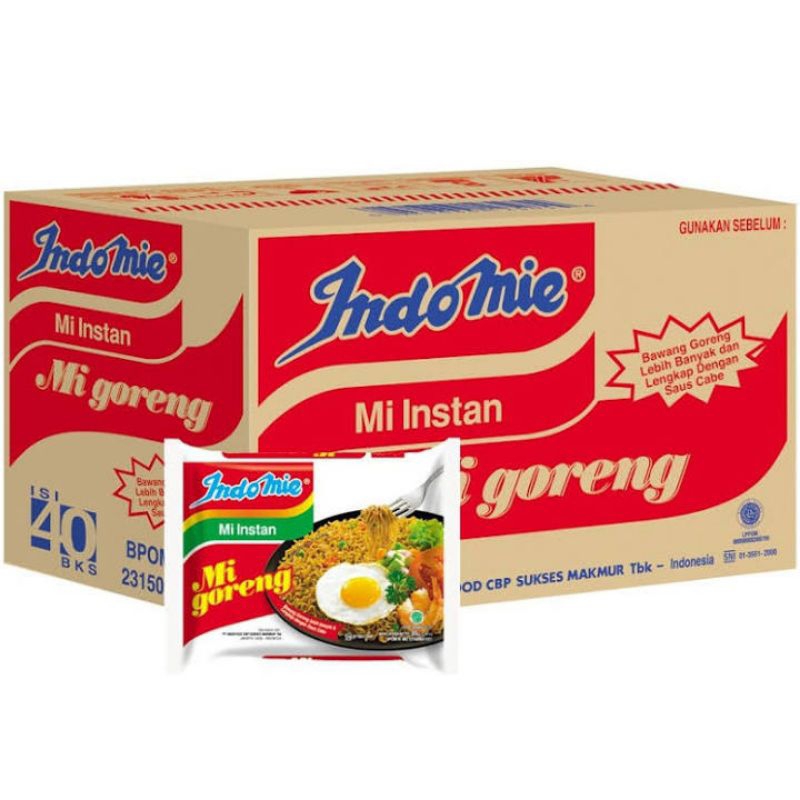 Jual Indomie Goreng 1 Dus Isi 40 Kemasan 85gr// Exp 2024 | Shopee Indonesia