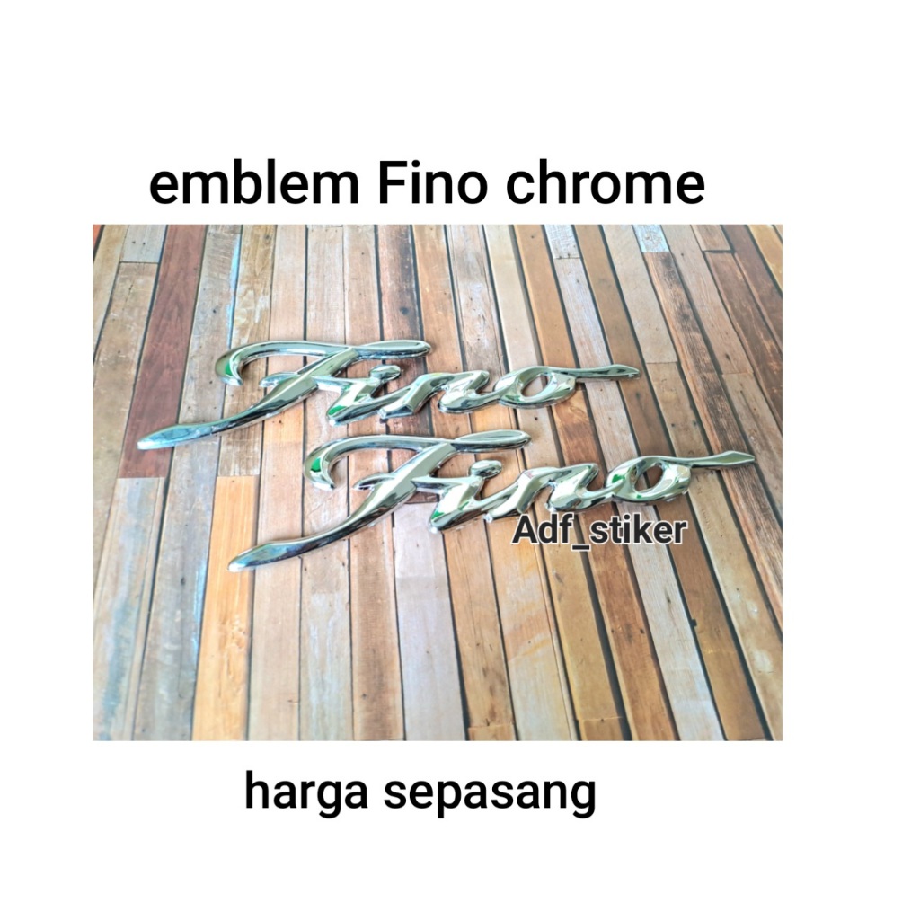 Jual Emblem fino timbul chrome / Logo timbul 3D fino Chrome / Logo fino ...