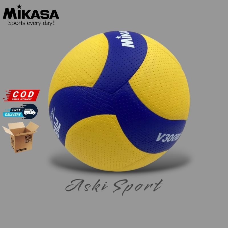Ballon De Volleyball Mikasa V200W – Homologué FIVB – Taille 5 – Intérieur – Neuf Sous Emballage
