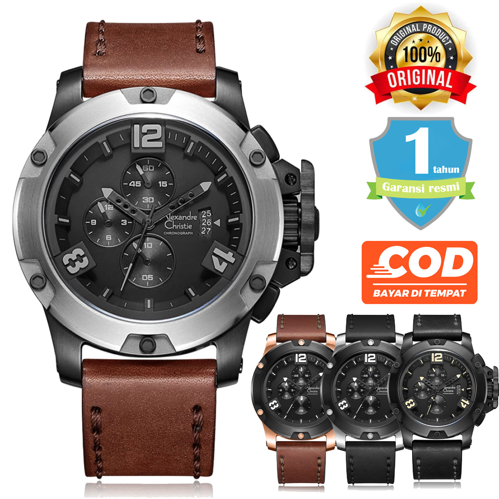 Jual Jam Tangan Pria Alexandre Christie AC 6295 MCL Original