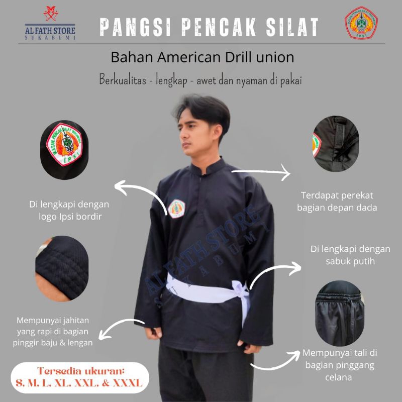 Jual Baju Silat Lengkap, IPSI, Baju Beladiri, Baju Budaya Sunda, Baju