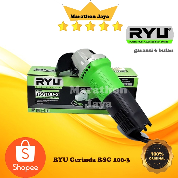 Jual Mesin Gerinda 4 inch RYU tekiro grinda listrik RSG 100-6 | Shopee ...