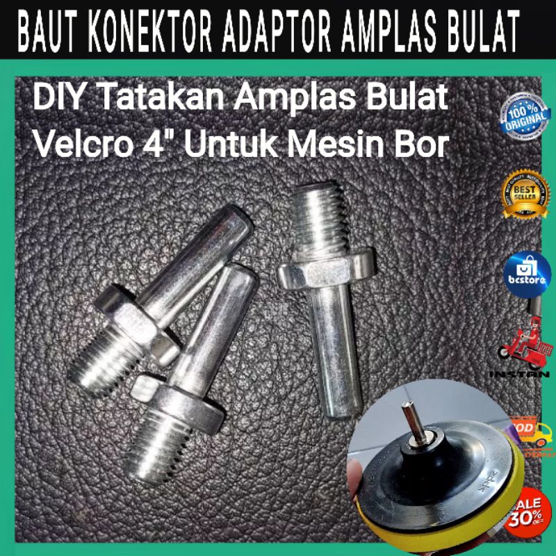 Jual Baut Konektor Adapter Gerinda Tatakan Amplas Bulat Inch Untuk Mesin Bor Shopee Indonesia