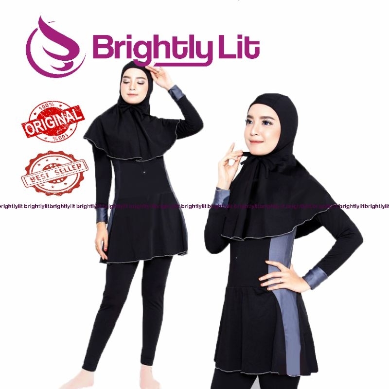 Jual Brightlylit Baju Renang Muslimah Perempuan Dewasa Baju Renang