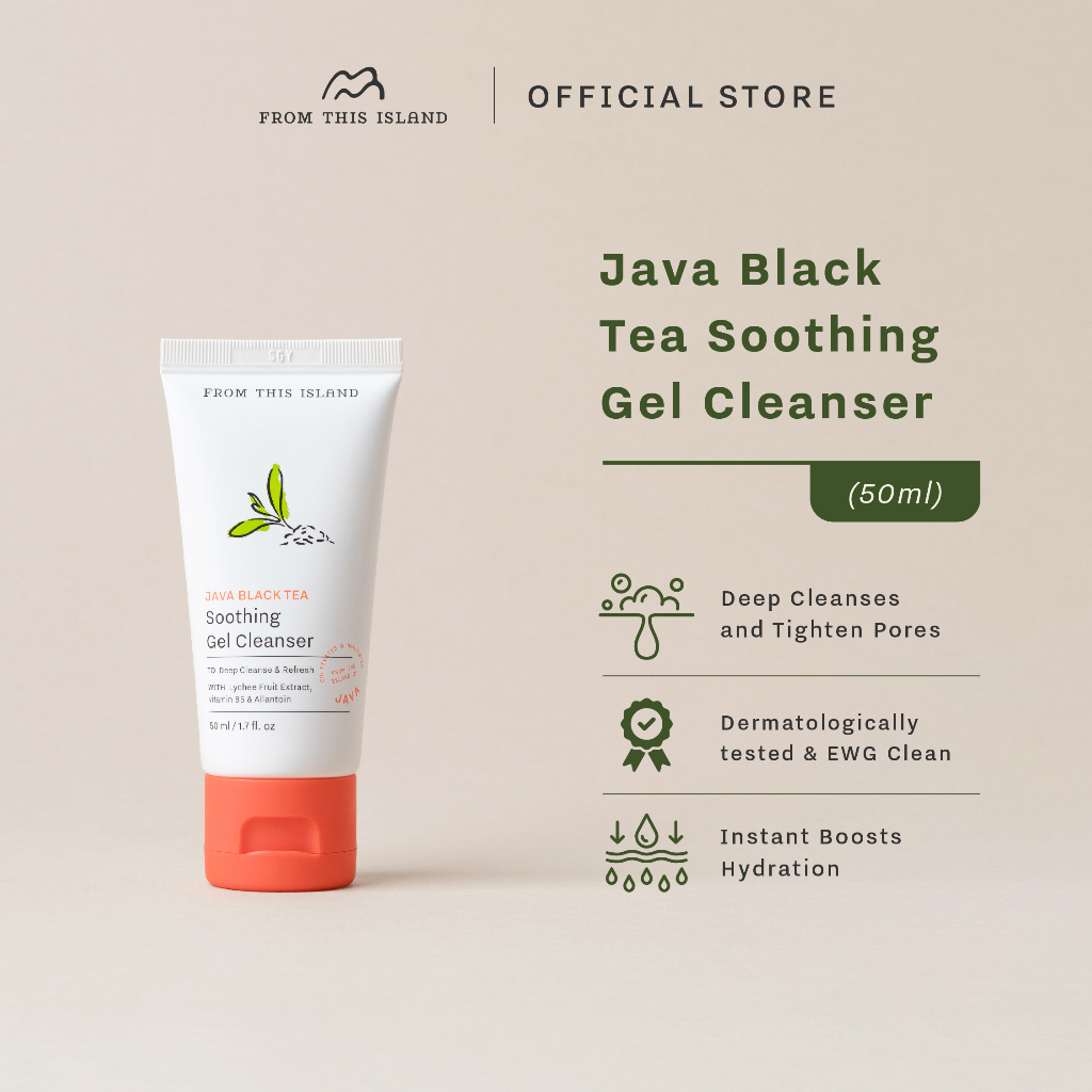 Jual From This Island Java Black Tea Soothing Gel Cleanser | Sabun Cuci ...