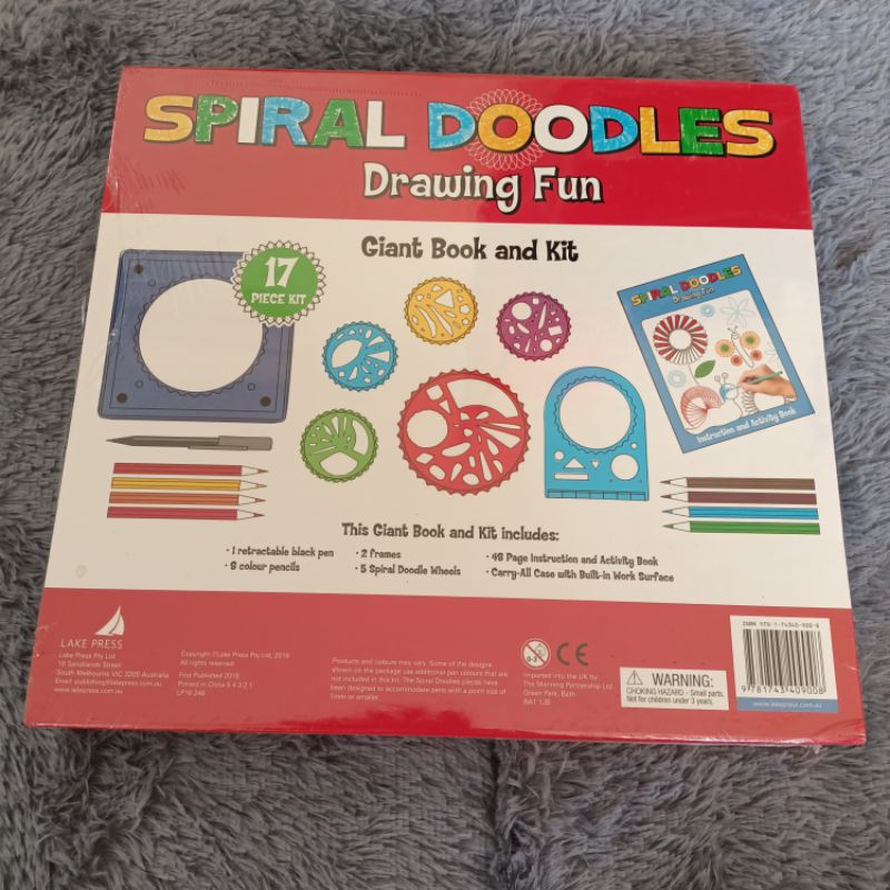 Jual Alat menggambar Spiral doodles drawing fun with 17 kit and giant ...