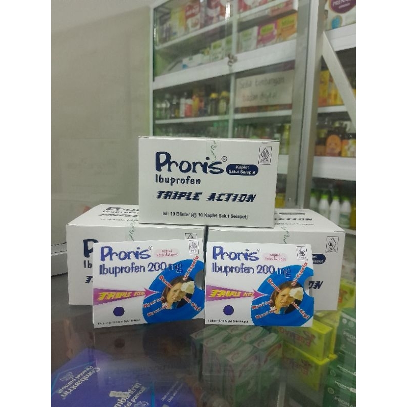 Jual PRORIS TABLET 1 Strip Isi 10 Tablet (Mengandung Ibuprofen 200mg ...