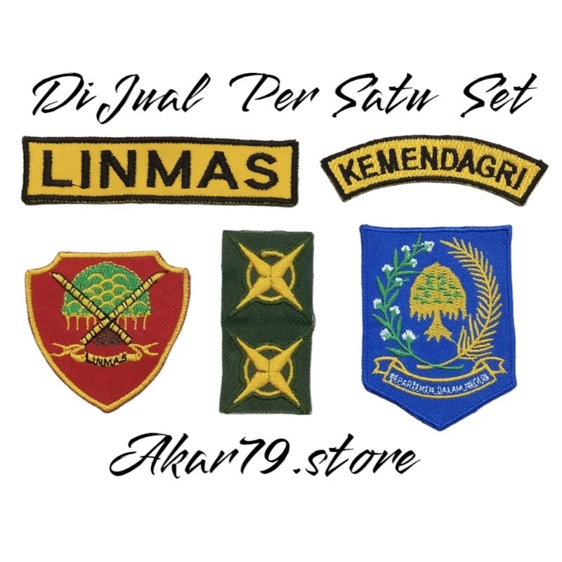 Jual BORDIR,BADGE,PATCH,EMBLEM,ATRIBUT,LINMAS,SATU,SET | Shopee Indonesia