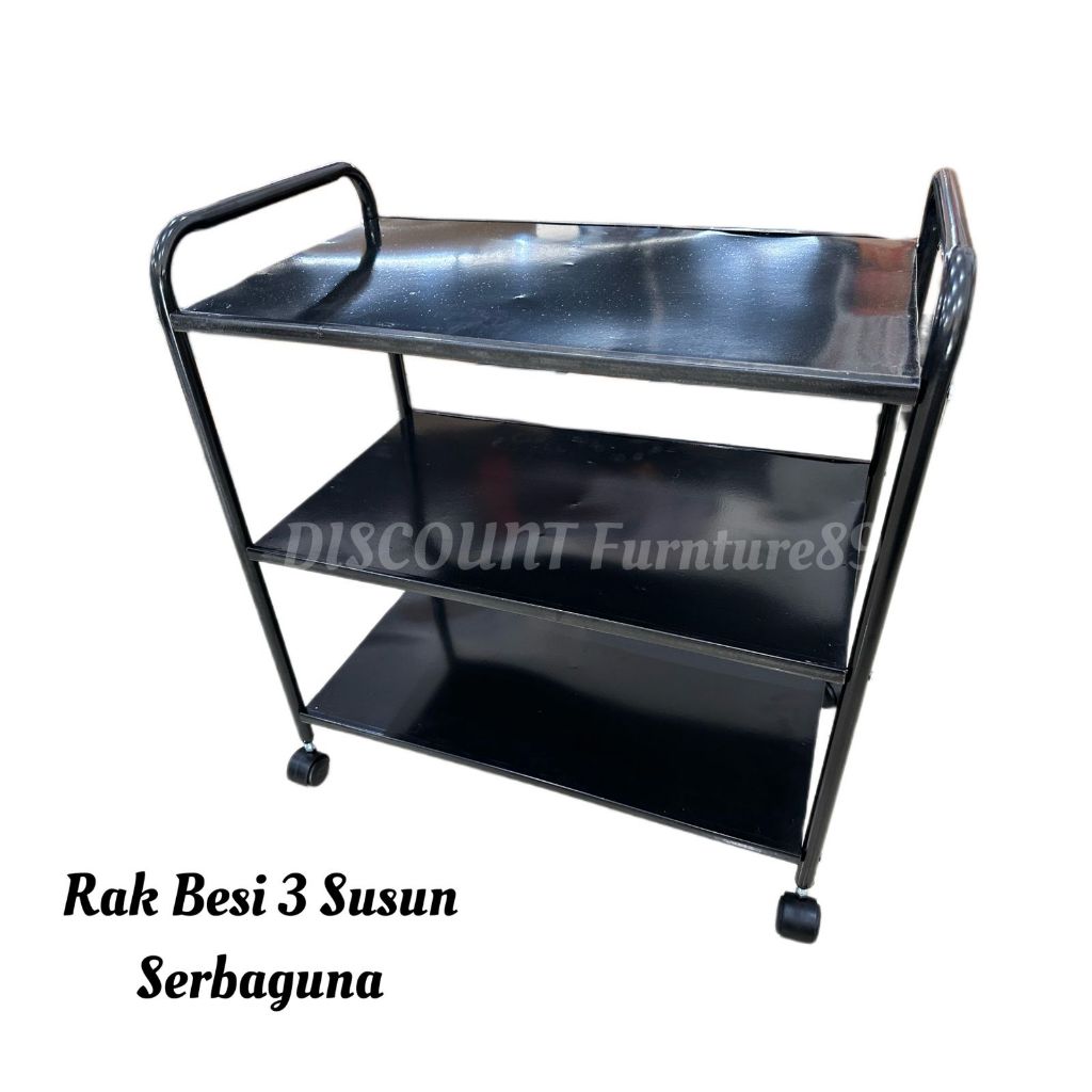 Jual Rak Tv Besi / Meja Tv / Rak Besi 3 Susun Serbaguna | Shopee Indonesia