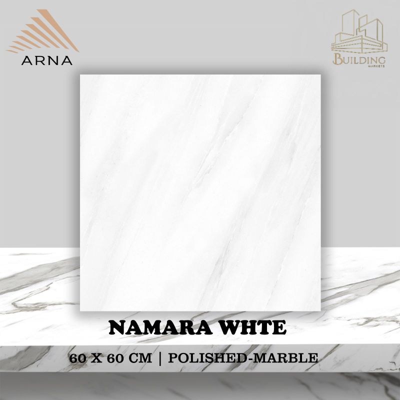 Jual Granite Lantai 60x60 NAMARA WHITE/GLOSSY/ARNA/SERIES | Shopee ...